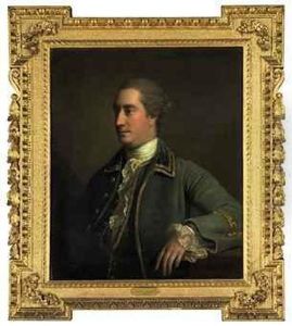 Portrait Of A Gentleman,
Traditionally Identified As Peter Daly, Ofquansbury, Half-length, In A
Gold-embroidered Green Frock Coat Andwhite Stock by Allan Ramsay