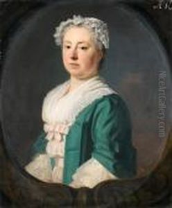 Portrait Of Sarah Medley, Nee Ward by Allan Ramsay