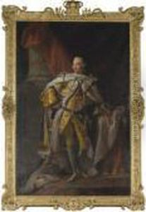 Portrait Of King George Iii In Coronation Robes by Allan Ramsay