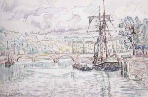 Hennebont, 1929 by Paul Signac