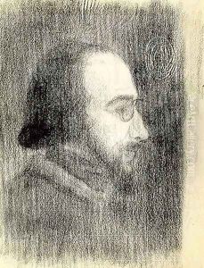 Erik Satie (1866-1925) c.1886 by Paul Signac