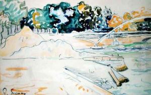 The Seine at Paris by Paul Signac