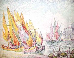 Venice, Sailing Boats, 1908 by Paul Signac