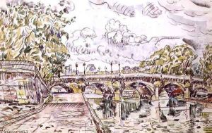 The Pont Neuf, Paris, 1927 by Paul Signac