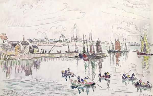 The Port of Lomalo, Brittany, 1922 - view 1