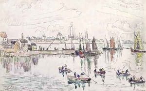 The Port of Lomalo, Brittany, 1922