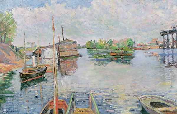 The Bateau-Lavoir at Asnieres, 1886 - view 1