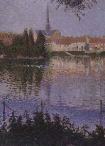 The Island at Lucas near Les Andelys by Paul Signac