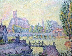 View of the bridge of Auxerre, 1902