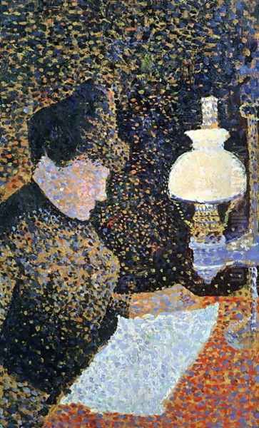 Woman by a lamp, 1890 - view 1