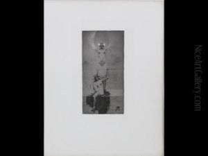 La Folie Gardant La Chimere by Armand Rassenfosse
