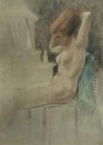 Femme A Sa Toilette by Armand Rassenfosse