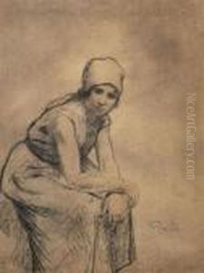 Zittende Vrouw by Armand Rassenfosse