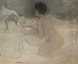 Delphine And Hippolyte: Les Deux Femmes Damnees by Armand Rassenfosse