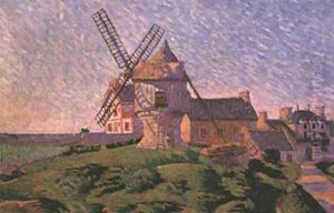 Pierre Hâlé's Windmill Sainte-Briac by Paul Signac