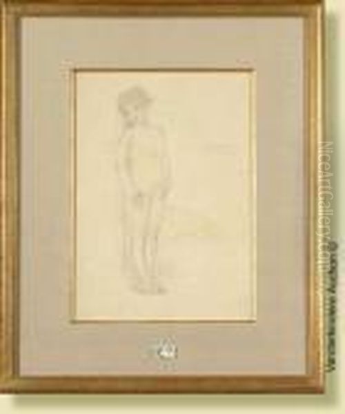 Nu Auvoile, Crayon Rehausse Sur
Papier. Signe Au Milieu A Droiterassenfosse Et Date 1921. Ecole Belge.
Dim.: 30x21cm - view 1