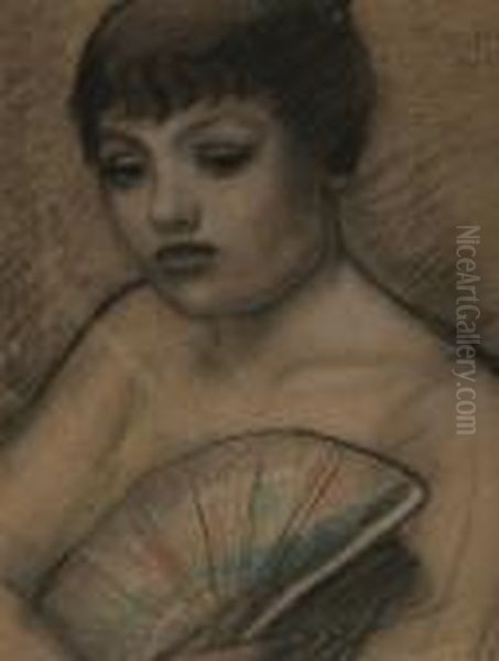 Femme A L'eventail - view 1