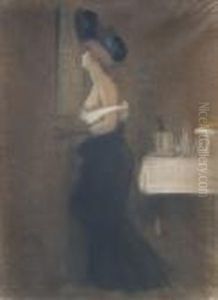 Publieke Vrouw In Een Interieur - Prostituee Dans Uninterieur. by Armand Rassenfosse