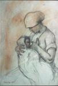 Moeder En Kind. by Armand Rassenfosse