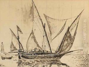 La voile latine by Paul Signac