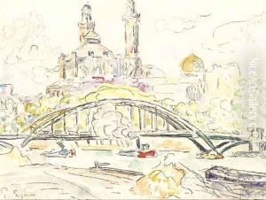 L'ancien Trocadero vu de la passerelle d'Aubilly