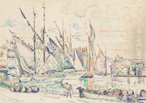 Le port de St. Tropez by Paul Signac