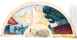 Saint-Tropez, pins et voiles by Paul Signac