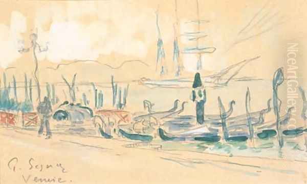 Venise. Les Gondoles - view 1