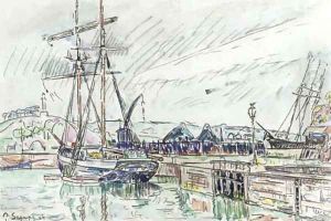 Goelette a quai, Paimpol