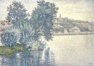 Herblay. Temps gris. Saules