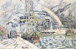 Le port de St. Malo by Paul Signac