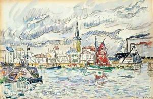 Les Sables by Paul Signac