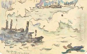 Bateau à vapeur by Paul Signac