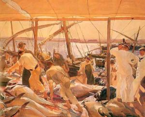 La pesca del atun - Ayamonte (The Tuna Catch - Ayamonte) by Joaquin Sorolla Y Bastida
