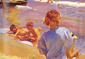 Ninos en la playa (Valencia) (Children on the Beach (Valencia)) by Joaquin Sorolla Y Bastida