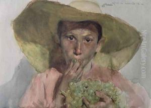 Boy Eating Grapes, 1890 by Joaquin Sorolla Y Bastida