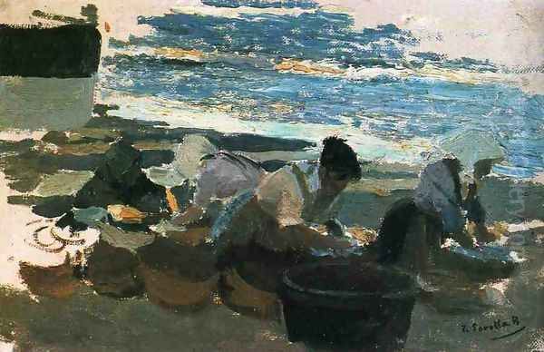 Washerwomen (sketch) - view 1