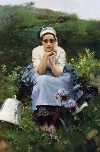 The Milkmaid by Joaquin Sorolla Y Bastida