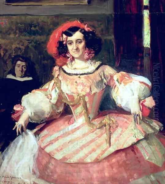 Portrait of Maria Guerrero, actress and director of Teatro Espanol in Madrid, 1906 - view 1