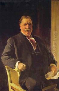 Retrato del Sr. Taft, Presidente de los Estados Unidos (Portrait of Mr. Taft, President of the United States) by Joaquin Sorolla Y Bastida