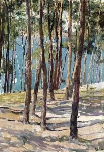 Pine Trees, Galicia (Pinos de Galicia) by Joaquin Sorolla Y Bastida