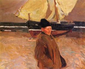 Old Valencian Fisherman by Joaquin Sorolla Y Bastida