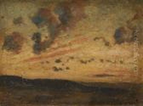 Paysage Au Soleil Couchant - view 1
