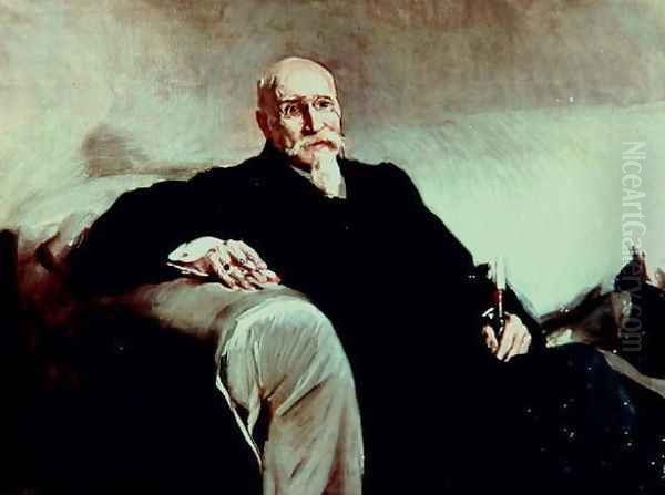 Portrait of Jose Echegaray y Eizaguire (1832-1916) Spanish mathematician and dramatist - view 1