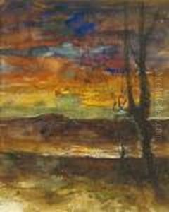Paysage A L'arbre by Francois Auguste Ravier
