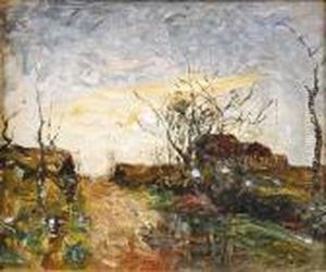 Le Chemin De Campagne by Francois Auguste Ravier