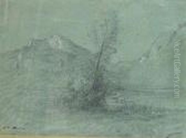 Paysage De Montagnes Au Bord D'un Lac - view 1