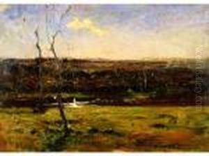 Les Arbres Dans La Plaine De Cremieu by Francois Auguste Ravier