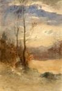 Paysage Al'arbre Sec by Francois Auguste Ravier