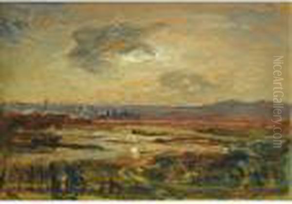 Coucher De Soleil Sur L'etang - view 1